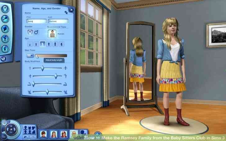 Image intitulée Faire Ramsey de la Famille de la des Baby Sitters Club dans les Sims 3 à l